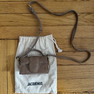 Jacquemus Le Petit Bambino Suede Shoulder Bag